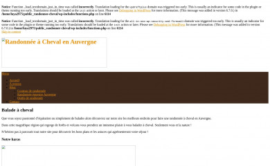 randonnee-cheval-auvergne.fr screenshot