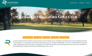 rangioragolfclub.co.nz screenshot