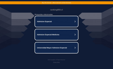 ranking850.cl screenshot