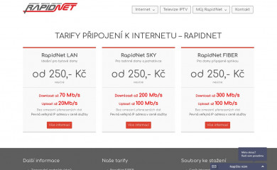 rapidnet.cz screenshot