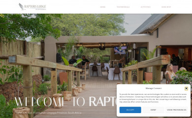 raptorslodge.co.za screenshot