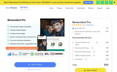 https://rarathemes.com/wordpress-themes/benevolent-pro/ screenshot