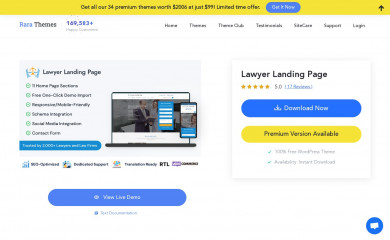 Lawyer Landing Page screenshot