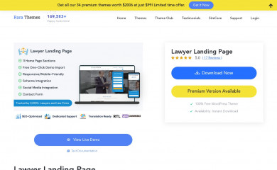 Lawyer Landing Page screenshot