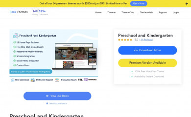 https://rarathemes.com/wordpress-themes/preschool-and-kindergarten/ screenshot