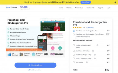https://rarathemes.com/wordpress-themes/preschool-and-kindergarten-pro/ screenshot