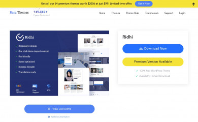 https://rarathemes.com/wordpress-themes/ridhi/ screenshot