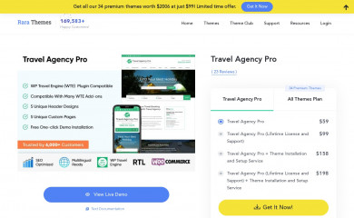 https://rarathemes.com/wordpress-themes/travel-agency-pro/ screenshot