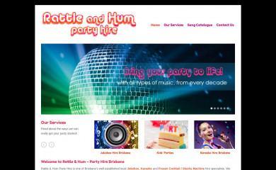 rattleandhumpartyhire.com.au screenshot