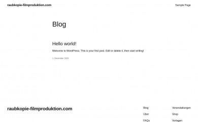 raubkopie-filmproduktion.com screenshot