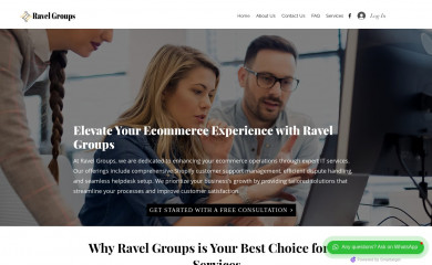 ravelgroups.com screenshot