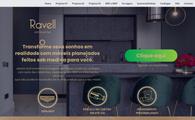 ravelloambientes.com.br screenshot