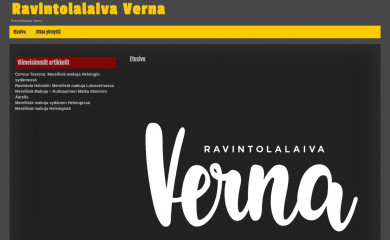 ravintolalaivaverna.fi screenshot