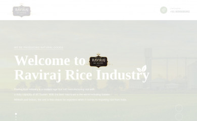 ravirajriceindustry.com screenshot