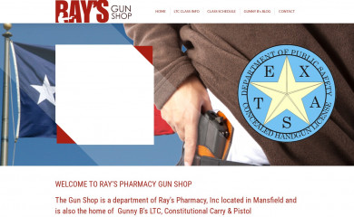 raysgunsmansfield.com screenshot