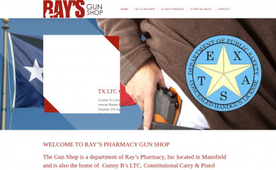 raysgunsmansfield.com screenshot