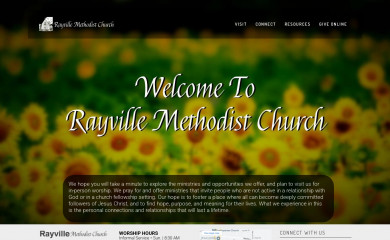 rayvillemethodist.org screenshot