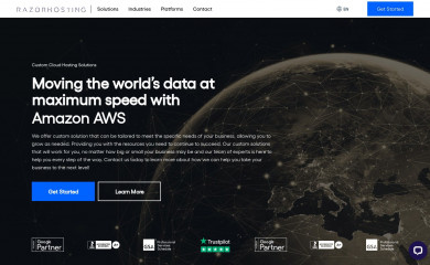 razorhosting.net screenshot