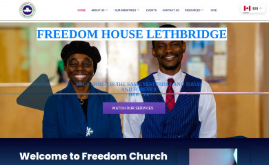 rccglethbridge.org screenshot