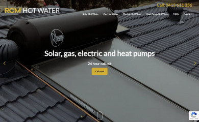 rcmhotwater.com.au screenshot