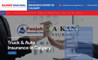 rdhaliwalinsurance.ca screenshot