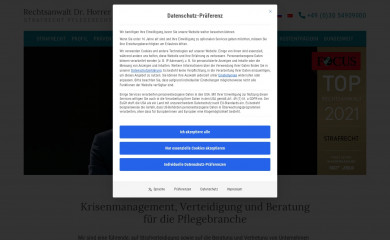 rechtsanwalt-pflegedienst.de screenshot