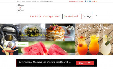 recipeswithmore.com screenshot