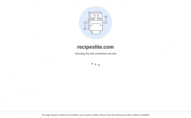 recipeslite.com screenshot