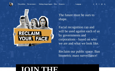 reclaimyourface.eu screenshot