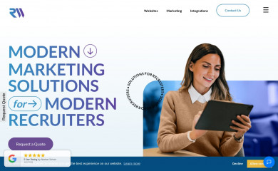 http://www.recruiterswebsites.com screenshot