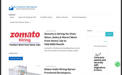 recruitmenthub.agency screenshot