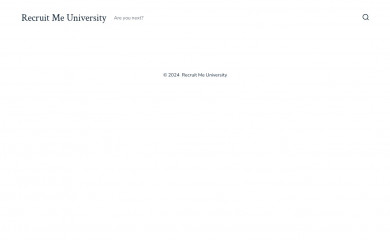 recruitmeuniversity.com screenshot
