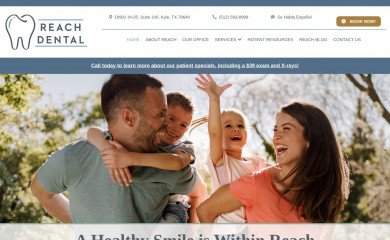 reachdentaltexas.com screenshot