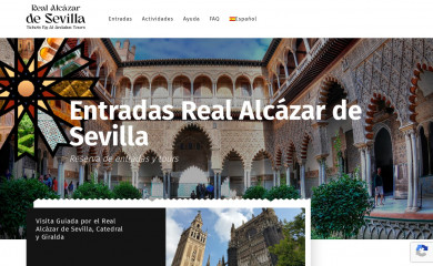 realalcazarsevilla-tickets.org screenshot