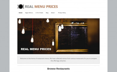 realmenuprices.com screenshot