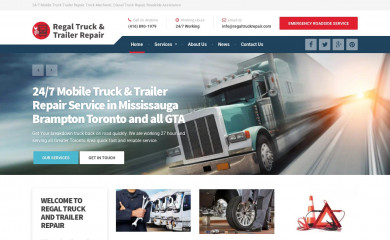 regaltruckrepair.com screenshot