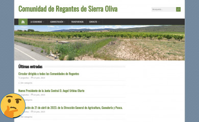 regantesdesierraoliva.org screenshot