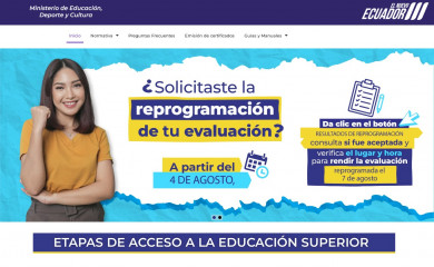registrounicoedusup.gob.ec screenshot