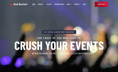 redbucketevents.com screenshot