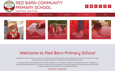 redbarnprimaryschool.co.uk screenshot