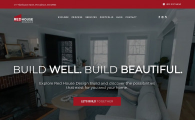 redhousecustombuilding.com screenshot