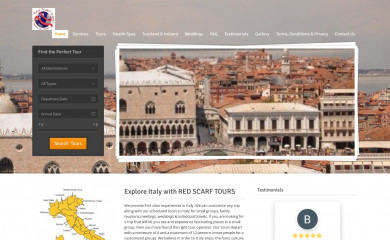 redscarftravel.com screenshot
