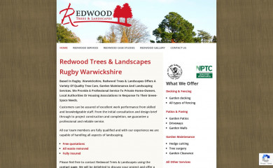 redwoodtreelandscapes.co.uk screenshot