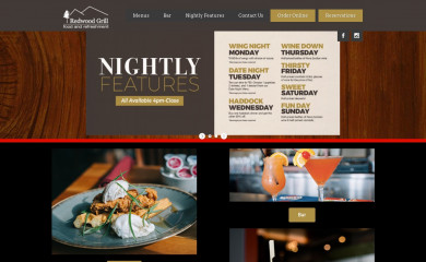 redwoodgrill.ca screenshot