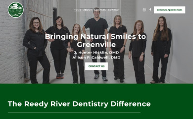 reedyriverdentistry.com screenshot