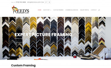 reedsgallery.com screenshot