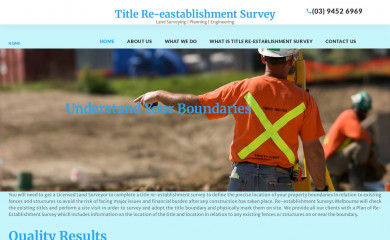 reestablishmentsurveymelbourne.com.au screenshot