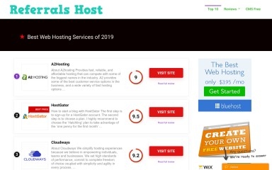 referralshosting.com screenshot