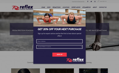 reflexsupplements.com screenshot