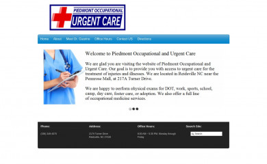reidsville-urgent-care.com screenshot